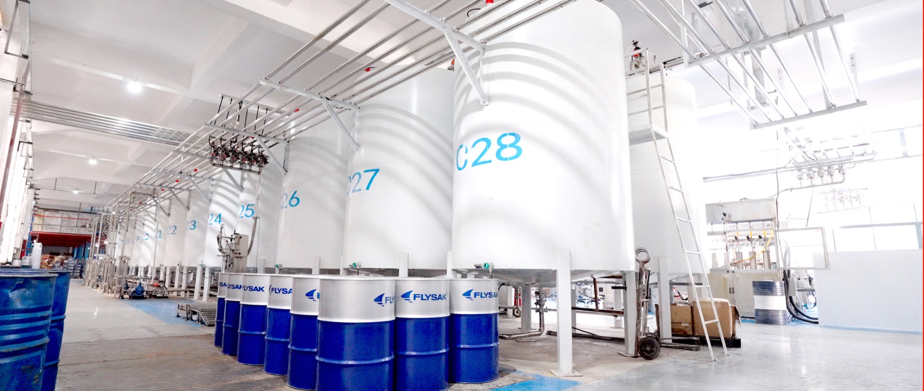 FLYSAK brand lubricant drums